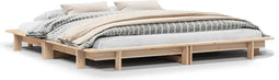 vidaXL - Bedframe - zonder - matras - massief - grenenhout - 160x200 - cm
