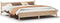 vidaXL - Bedframe - zonder - matras - massief - grenenhout - 180x200 - cm