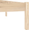 vidaXL - Bedframe - zonder - matras - massief - grenenhout - 193x203 - cm - kingsize