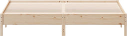 vidaXL - Bedframe - zonder - matras - massief - grenenhout - 200x200 - cm