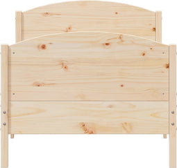 vidaXL - Bedframe - zonder - matras - massief - grenenhout - 75x190 - cm