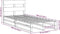 vidaXL - Bedframe - zonder - matras - massief - grenenhout - 75x190 - cm