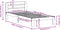 vidaXL - Bedframe - zonder - matras - massief - grenenhout - 75x190 - cm