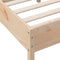 vidaXL - Bedframe - zonder - matras - massief - grenenhout - 75x190 - cm