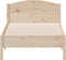 vidaXL - Bedframe - zonder - matras - massief - grenenhout - 75x190 - cm