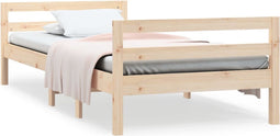vidaXL - Bedframe - zonder - matras - massief - grenenhout - 80x200 - cm
