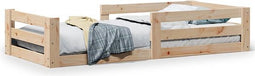 vidaXL - Bedframe - zonder - matras - massief - grenenhout - 80x200 - cm