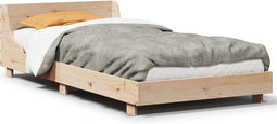 vidaXL - Bedframe - zonder - matras - massief - grenenhout - 90x190 - cm