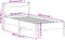 vidaXL - Bedframe - zonder - matras - massief - grenenhout - 90x190 - cm