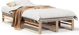 vidaXL - Bedframe - zonder - matras - massief - grenenhout - 90x190 - cm