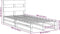 vidaXL - Bedframe - zonder - matras - massief - grenenhout - 90x190 - cm
