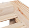 vidaXL - Bedframe - zonder - matras - massief - grenenhout - 90x190 - cm