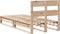 vidaXL - Bedframe - zonder - matras - massief - grenenhout - 90x190 - cm