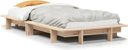 vidaXL - Bedframe - zonder - matras - massief - grenenhout - 90x200 - cm