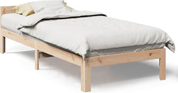 vidaXL - Bedframe - zonder - matras - massief - grenenhout - 90x200 - cm