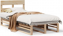 vidaXL - Bedframe - zonder - matras - massief - grenenhout - 90x200 - cm