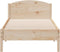 vidaXL - Bedframe - zonder - matras - massief - grenenhout - 90x200 - cm