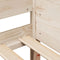 vidaXL - Bedframe - zonder - matras - massief - grenenhout - 90x200 - cm