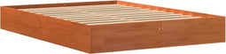 vidaXL - Bedframe - zonder - matras - massief - grenenhout - wasbruin - 120x190 - cm