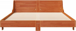 vidaXL - Bedframe - zonder - matras - massief - grenenhout - wasbruin - 160x200 - cm