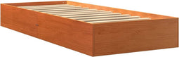 vidaXL - Bedframe - zonder - matras - massief - grenenhout - wasbruin - 75x190 - cm