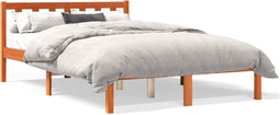 vidaXL - Bedframe - zonder - matras - massief - grenenhout - wasbruin - 120x200 - cm