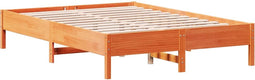 vidaXL - Bedframe - zonder - matras - massief - grenenhout - wasbruin - 150x200 - cm