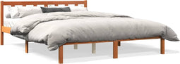vidaXL - Bedframe - zonder - matras - massief - grenenhout - wasbruin - 160x200 - cm