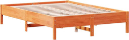 vidaXL - Bedframe - zonder - matras - massief - grenenhout - wasbruin - 140x200 - cm
