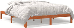 vidaXL - Bedframe - zonder - matras - massief - grenenhout - wasbruin - 180x200 - cm