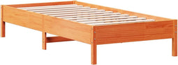 vidaXL - Bedframe - zonder - matras - massief - grenenhout - wasbruin - 100x200 - cm