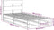 vidaXL - Bedframe - zonder - matras - massief - grenenhout - wasbruin - 90x200 - cm