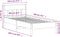 vidaXL - Bedframe - zonder - matras - massief - grenenhout - wasbruin - 100x200 - cm