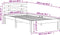 vidaXL - Bedframe - zonder - matras - massief - grenenhout - wasbruin - 100x200 - cm