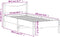 vidaXL - Bedframe - zonder - matras - massief - grenenhout - wasbruin - 75x190 - cm