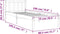 vidaXL - Bedframe - zonder - matras - massief - grenenhout - wasbruin - 75x190 - cm