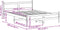 vidaXL - Bedframe - zonder - matras - massief - grenenhout - wasbruin - 150x200 - cm