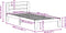 vidaXL - Bedframe - zonder - matras - massief - grenenhout - wasbruin - 90x200 - cm