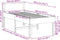 vidaXL - Bedframe - zonder - matras - massief - grenenhout - wasbruin - 75x190 - cm