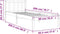 vidaXL - Bedframe - zonder - matras - massief - grenenhout - wasbruin - 90x200 - cm