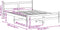 vidaXL - Bedframe - zonder - matras - massief - grenenhout - wasbruin - 120x200 - cm