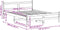 vidaXL - Bedframe - zonder - matras - massief - grenenhout - wasbruin - 140x200 - cm