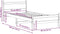 vidaXL - Bedframe - zonder - matras - massief - grenenhout - wasbruin - 75x190 - cm
