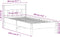 vidaXL - Bedframe - zonder - matras - massief - grenenhout - wasbruin - 75x190 - cm