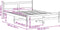 vidaXL - Bedframe - zonder - matras - massief - grenenhout - wasbruin - 135x190 - cm