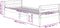 vidaXL - Bedframe - zonder - matras - massief - grenenhout - wasbruin - 75x190 - cm