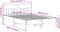 vidaXL - Bedframe - zonder - matras - massief - grenenhout - wasbruin - 150x200 - cm