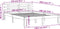 vidaXL - Bedframe - zonder - matras - massief - grenenhout - wasbruin - 135x190 - cm