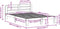 vidaXL - Bedframe - zonder - matras - massief - grenenhout - wasbruin - 140x200 - cm