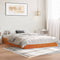 vidaXL - Bedframe - zonder - matras - massief - grenenhout - wasbruin - 135x190 - cm